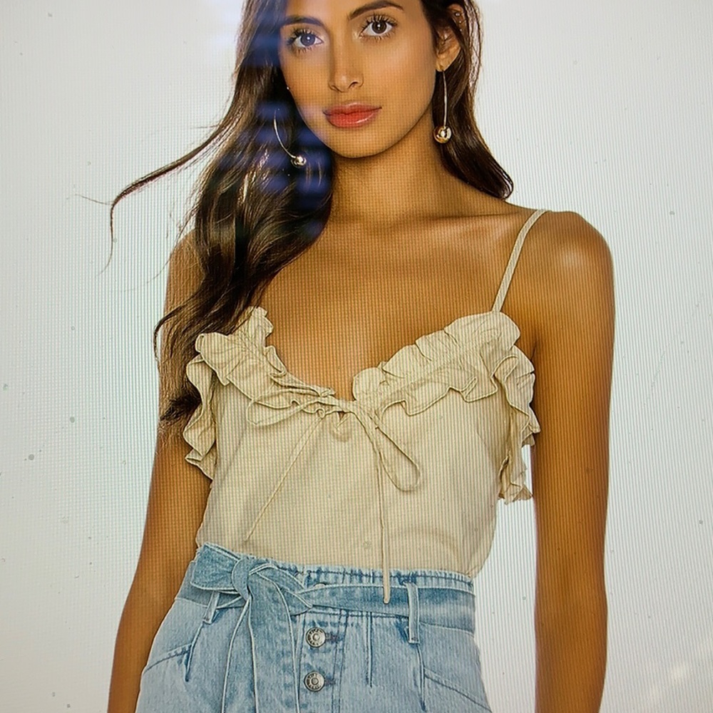 L’Academie Flora Crop Tank Top
